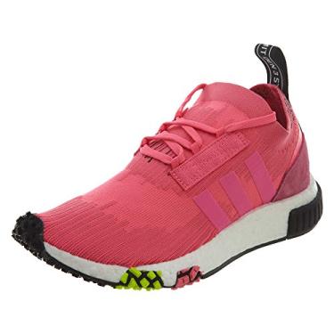 Imagem de Tênis de corrida masculino Adidas NMD_Racer Primeknit, Solar Pink/Solar Pink/Core Black, 12