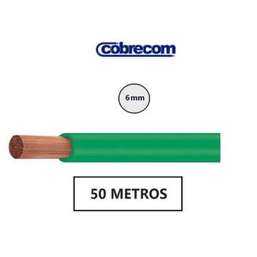 Imagem de Cabo Flexível 6mm - 50 Metros - Verde - Cobrecom