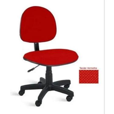 Imagem de Cadeira Executiva Urban Sem Braços Tecido Vermelho