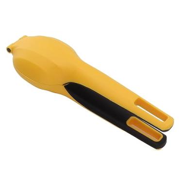 Imagem de Clipe de Abertura de Castanha, Ferramenta de Abertura de Castanha Em Aço Inoxidável Seguro, Multifuncional e Eficiente para Rachaduras Em Casa (Amarelo)