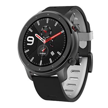 Imagem de Pulseiras NSmart compatíveis com Amazfit GTR 47MM / GTR 2 / GTR 2e / GTR 3 / GTR 4 (Preto com cinza)