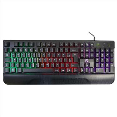 Imagem de Teclado Gamer USB Brazil PC BPC-K7038 - ABNT2 - Teclas Anti-Ghosting - com iluminação LED RGB Rainbow