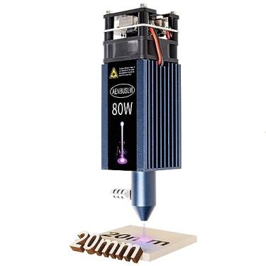 Imagem de Módulo laser AENBUSLM com assistência de ar, módulo de corte de gravação a laser de 80W para madeira, potência de saída de 10W, foco fixo, adequado para cortadores a laser e gravadores a laser