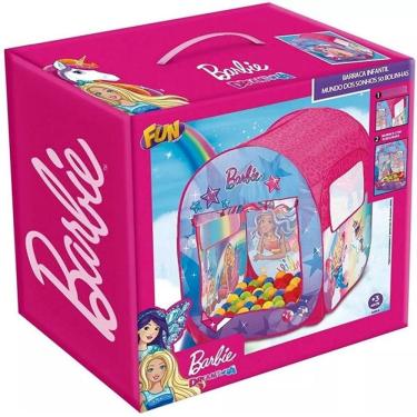 Imagem de Barraca Infantil da Barbie com 50 Bolinhas F00068 FUN