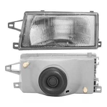 Imagem de Farol Compatível com Uno 91 92 93 94 95 96 97 98 99 2000 01 02 03 04 Vidro (Lado Esquerdo (Motorista))