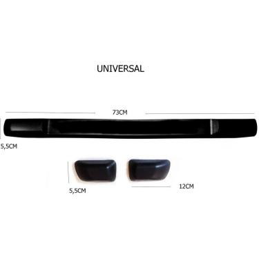 Imagem de Protetor Parachoque Universal Kit Dianteiro E Traseiro 3 Pçs