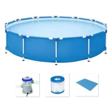 Imagem de Piscina Mor 7000 Litros Estrutural Com Bomba Filtrante 110V E Forro