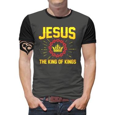 Imagem de Camiseta Jesus Plus Size Gospel Criativa Masculina Roupa Kng - Alemark