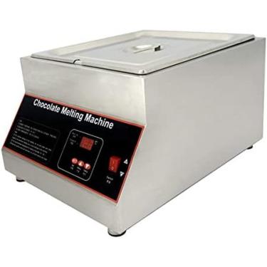 Imagem de Máquina de derreter chocolate, aparelho de fusão elétrico comercial de aço inoxidável, máquina de aquecimento com isolamento térmico, para sopa de queijo e chocolate, 1 panela 69Tranquilidad