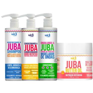 Imagem de Kit Juba Shampoo Condicionador Mascara Butter Oil E Ondulando A Juba W