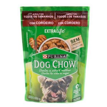 Imagem de Ração Úmida Purina Dog Chow Sachê Para Cães Adultos Sabor Cordeiro  10