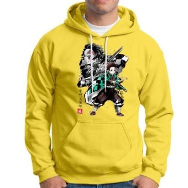 Imagem de Moletom Demon Slayer Masculino Feminino Em Algodão Com Capuz-Unissex