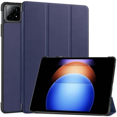 Imagem de Kepuch Custer Capas para Xiaomi Pad 6S Pro 12.4" 2024,Couro-PU Bolsas Estojos - Azul