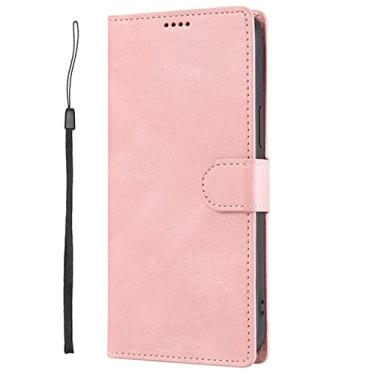 Imagem de Capa carteira de couro flip para Samsung Galaxy S23 S22 S21 S20 FE S10 S9 S8 S7 Note 20 10 9 8 Ultra Plus Capa de bolsa de telefone, ouro rosa, para Galaxy S23