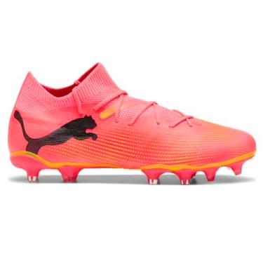 Imagem de PUMA Tênis feminino Future 7 Match Firme, chuteiras artificiais de futebol, Sunset Glow-puma Black-sun Stream, 41