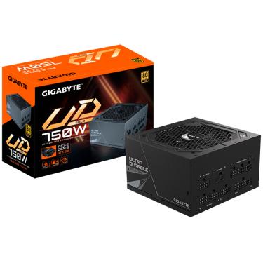 Imagem de Fonte Gamer Gigabyte GP-UD750GM PG5, 750W, 80 Plus Gold, PFC Ativo, Full Modular