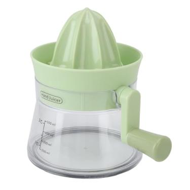 Imagem de Espremedor de limão, espremedor de frutas cítricas, espremedor de limão, espremedor de suco de laranja, copo medidor integrado, espremedor manual com bico de despejo e alça (Verde)