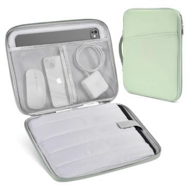 Imagem de Capa para iPad Pro 12,9, bolsa de transporte para tablet para iPad Pro M4 2024 de 13 polegadas e iPad Air M2 com teclado mágico/inteligente, Surface Pro 10/9/8/X, verde