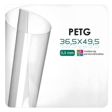 Imagem de Placa Acrilica Transparente Petg para Proteção de Molduras Quadros (36,5X49,5)