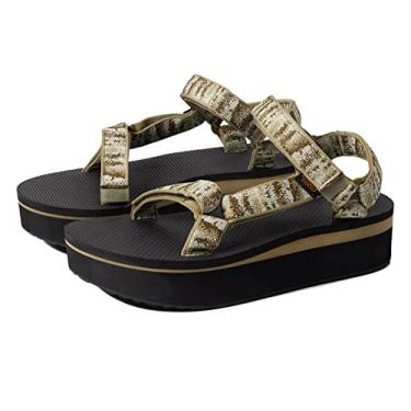 Imagem de Teva Sandália universal feminina W Flatform, Iridescence Olive, 9