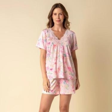 Imagem de Pijama Feminino Curto Floral Bisol-Feminino