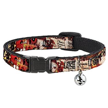 Imagem de Buckle-Down Coleira De Gato Deadpool Kills Deadpool 2 Capas Dynamite Chimichanga 20 A 30 Cm 1 2 Cm De Largura