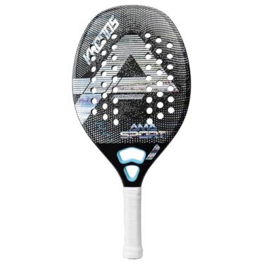 Imagem de Raquete de Tênis de Praia AMA SPORT em Fibra de Carbono 3K com Núcleo de Espuma EVA Profissional de Carbono para Jogadores Avançados (Azul)