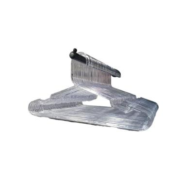 Imagem de Kit Com 25un. Cabide Adulto Cavado Tradicional Ps Cristal