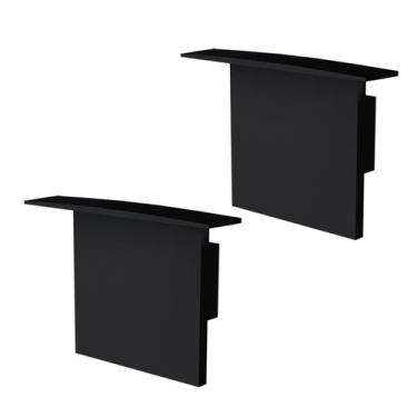 Imagem de Kit Acessórios Taschibra Para Perfil Embutir 2,8x3,5cm Apex 35, Preto
