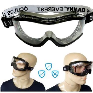 Imagem de  Oculos Proteçao Epi Ca Segurança Ampla Visão antiembaçante anti risco