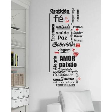 Imagem de Decoração de Frase Gratidão Fé Esperança Saude Viagem Amor - Gaudesivo