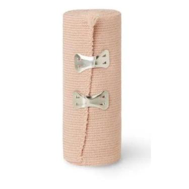 Imagem de Bandagem Elástica 15cm x 1,00m Atadura Compressão Ortopédica Enfermage