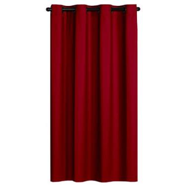 Imagem de Cortina Blackout Janela Pequena PVC Vermelho 1,40x1,60 - Feffo Cortina