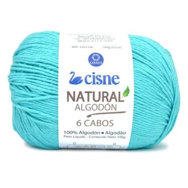 Imagem de Linha Cisne Natural Algodón 6 Cabos 100g, 186 Esmeralda
