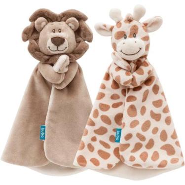 Imagem de Naninha Bebê 100% Poliéster Soft Pelúcia Antialérgica Buba, Marrom, Le