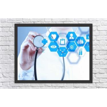 Imagem de Quadro Decorativo Medicina Salas Decorações Com Moldura - Vital Quadro