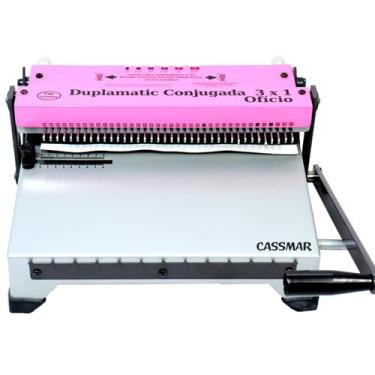 Imagem de Encadernadora de  Wire-O Conjugada Furo Quadrado 3X1 15fls - Cassmar 