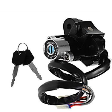 Imagem de laffoonparts GSXR 600 750 Trava de carro com chaves de substituição para Suzuki GSXR 600 750 GSX-R600 GSX-R750 Conjunto de interruptores de ignição