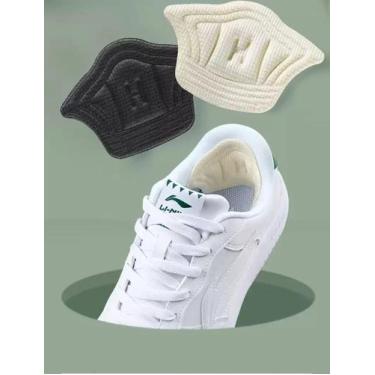 Imagem de Protetor De Calcanhar Alto Conforto Tênis Sapatos 2 Pares, Preto