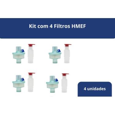 Imagem de Filtro Bacteriano HMEF Adulto Estéril 4 unidades - Medix