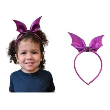 Imagem de Arco Tiara Morceguinha Roxa Com Glitter adulto/infantil - Lynx
