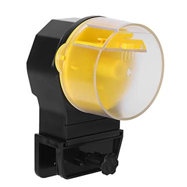 Imagem de Alimentador Automático de Peixes, Alimentador de Peixes de Aquário Seco Gr N Flexível Conveniente Alimentador de Alimentos de Aquário para Tanque de Peixes (Amarelo)