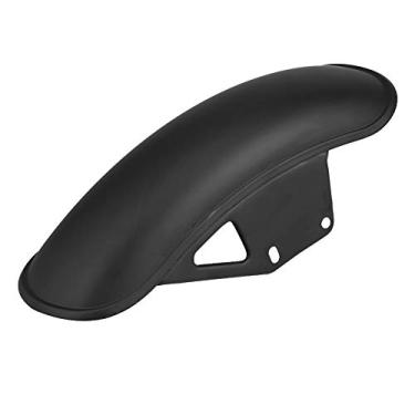 Imagem de QUALIDADE PREMIUM MOTOCICLETA FRENTE MUD FLAP GUARD PARA GN125 GN250 PRETO CROMADO METAL DURÁVEL (Preto)