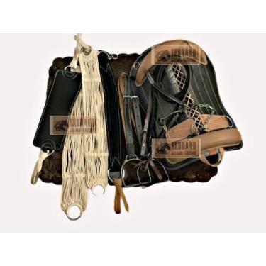 Imagem de Sela Basto Montaria Completa 13x peças Cavalo Crioulo - SELARIA SERRAN