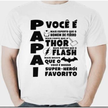Imagem de Camisa Masculina Papai Herói - Feliz Dia Dos Pais - SEMPRENALUTA, Bran