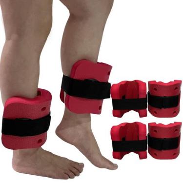 Imagem de Kit 2 Pares de Caneleiras de Hidroginástica Em EVA Peso 3 à 4kg DF4032