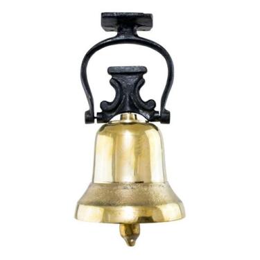 Imagem de Sino Bordado 6,0 Kg Em Liga De Bronze - Suporte Em Ferro - IMPÉRIO DO 