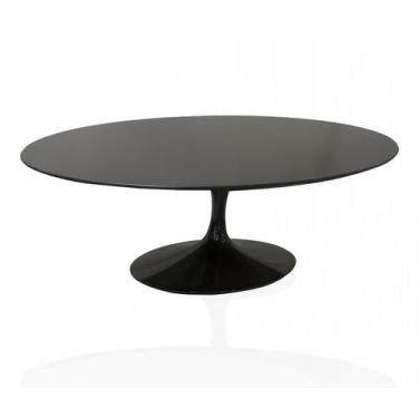 Imagem de Mesa de Centro Saarinen Oval 137x90 cm Madeira Base Preta - Eero Saari