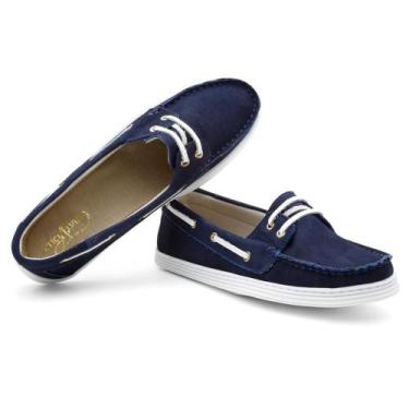 Imagem de Dockside Feminino Couro Costura Ponto Seleiro Conforto Macio - Q&A, 37