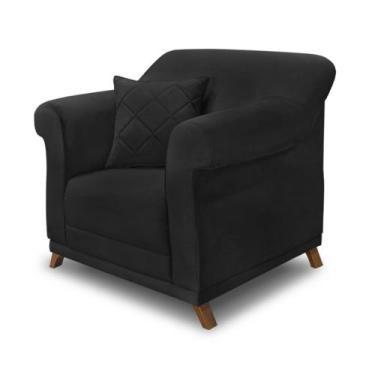 Imagem de Poltrona Decorativa Estofada Sala Quarto Escritório Leitura Fiorela - 